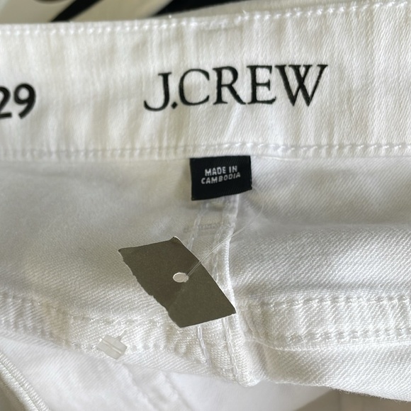 J.Crew White Curvy Vintage Slim Straight Jeans - Picture 5 of 11